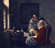 Girl interrupted at her music. Johannes Vermeer